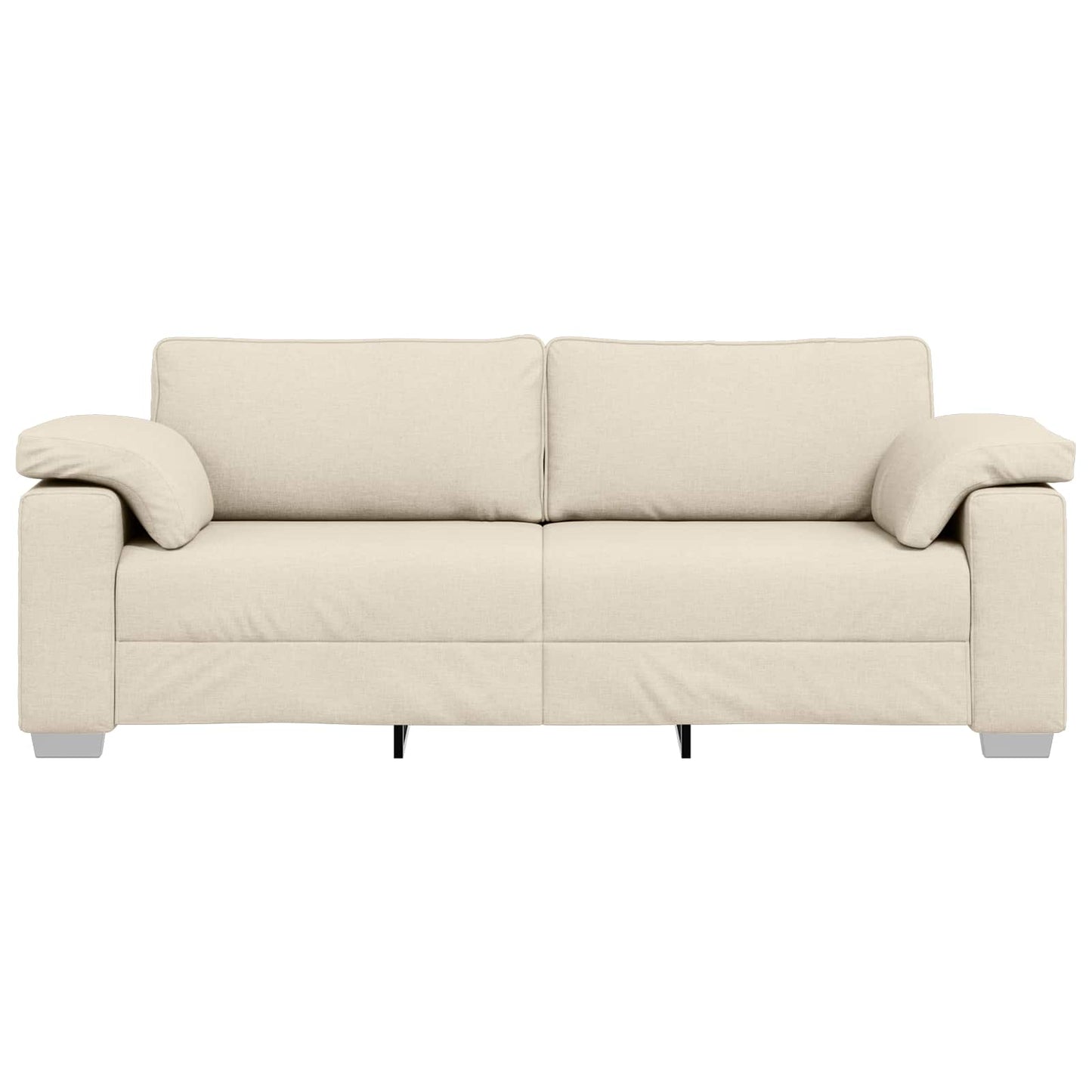 vidaXL 3-Θέσιος καναπές Μπεζ 220 cm Ύφασμα μείγματος λινών