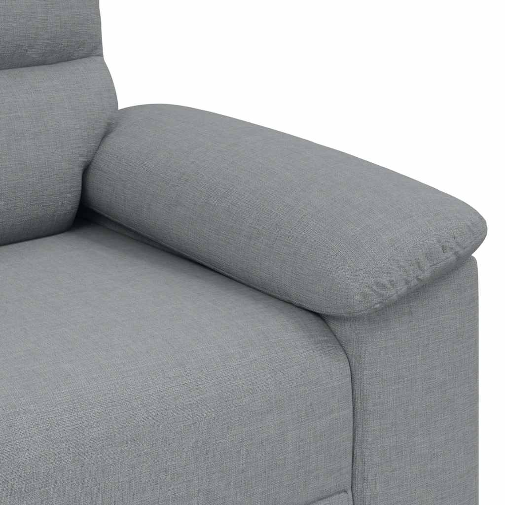 vidaXL Καναπές-Καρέκλα Ανοιχτό Γκρι 100x81x84 εκ. Ύφασμα