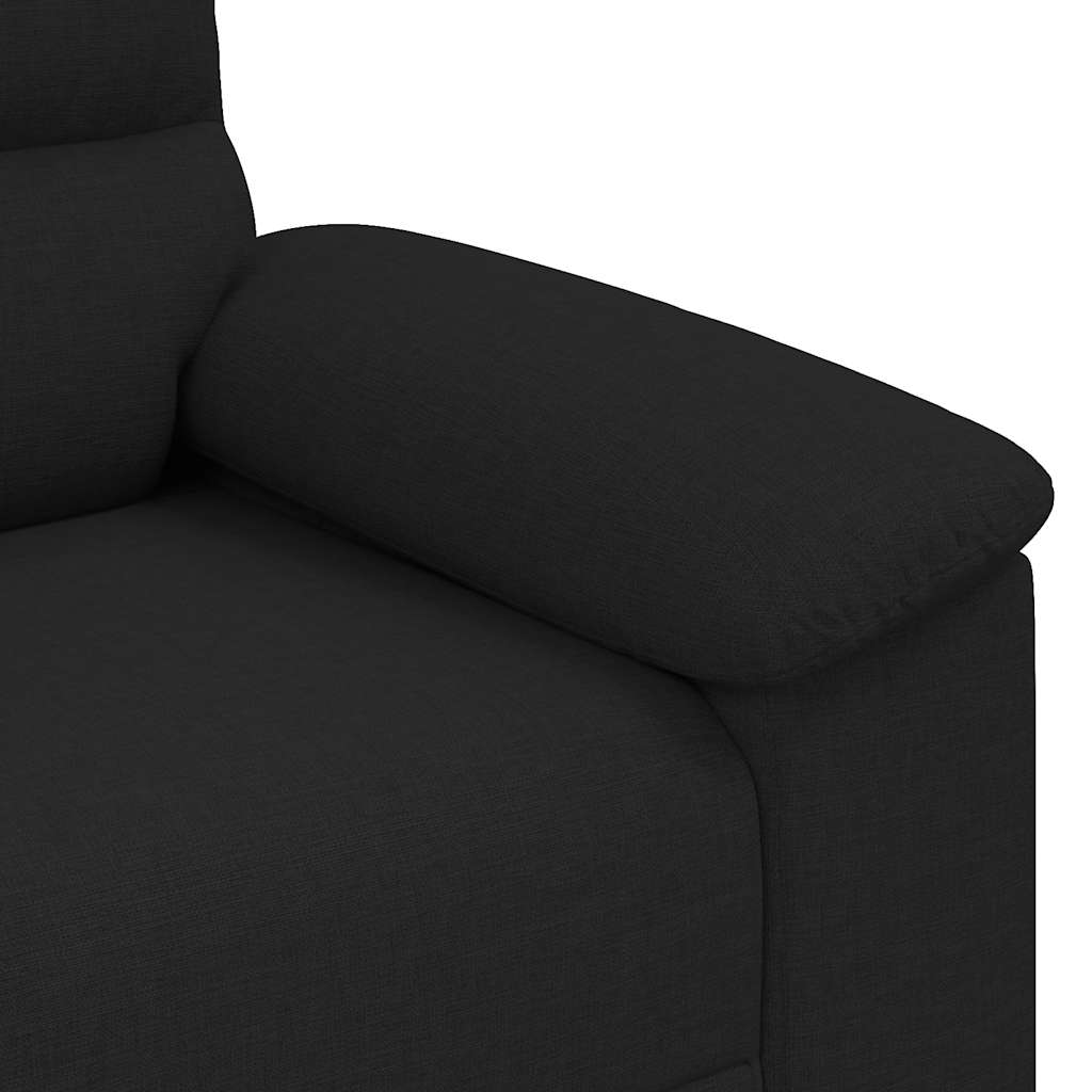vidaXL Διθέσιος Καναπές Μαύρος 160x81x84 εκ. Ύφασμα