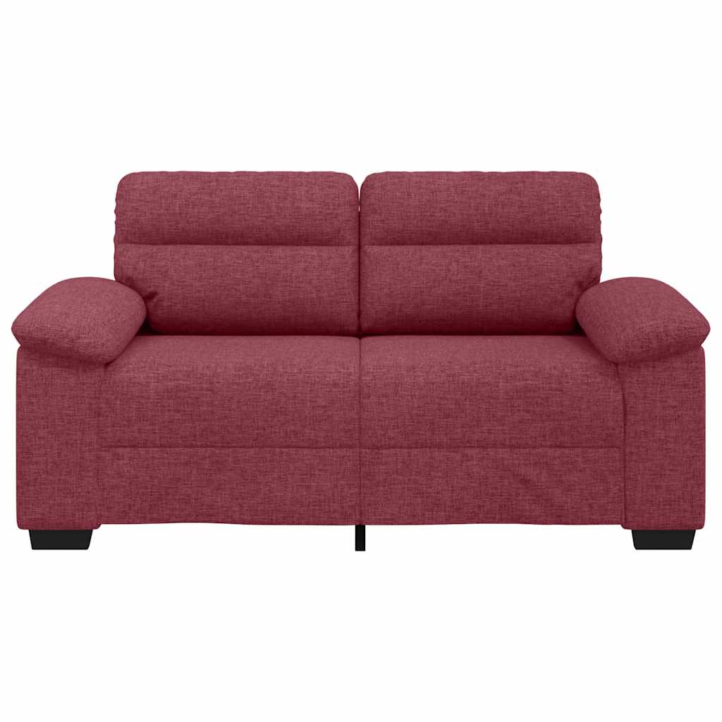 vidaXL Διθέσιος Καναπές Κόκκινος 160x81x84 εκ. Ύφασμα