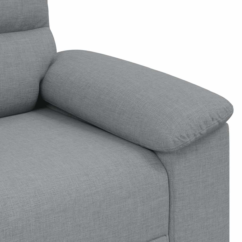 vidaXL Διθέσιος Καναπές Ανοιχτό Γκρι 180x81x84 εκ. Ύφασμα