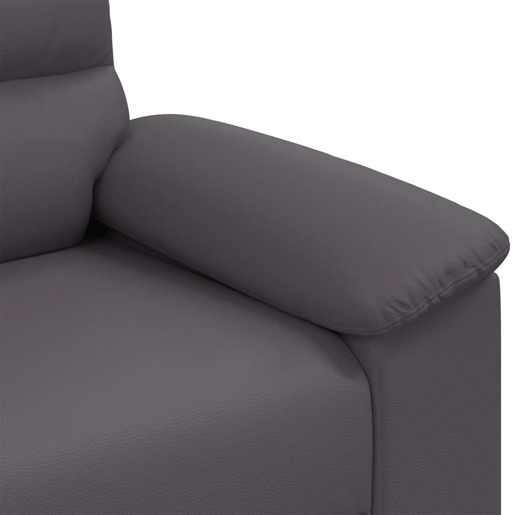 vidaXL Διθέσιος Καναπές Γκρι 160x81x84 εκ. από Συνθετικό Δέρμα