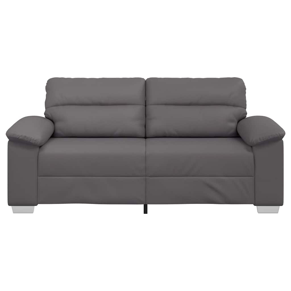 vidaXL Διθέσιος Καναπές Γκρι 180x81x84 εκ. από Συνθετικό Δέρμα
