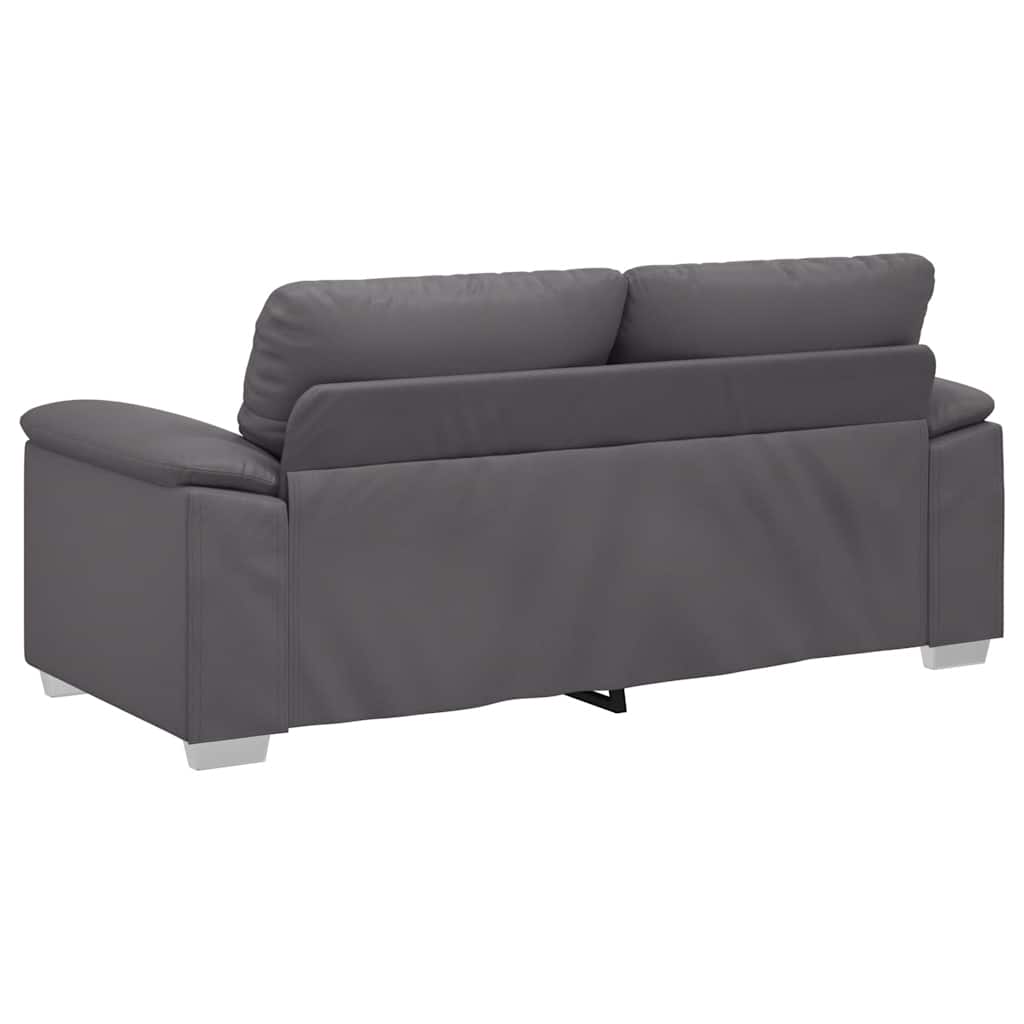 vidaXL Διθέσιος Καναπές Γκρι 180x81x84 εκ. από Συνθετικό Δέρμα
