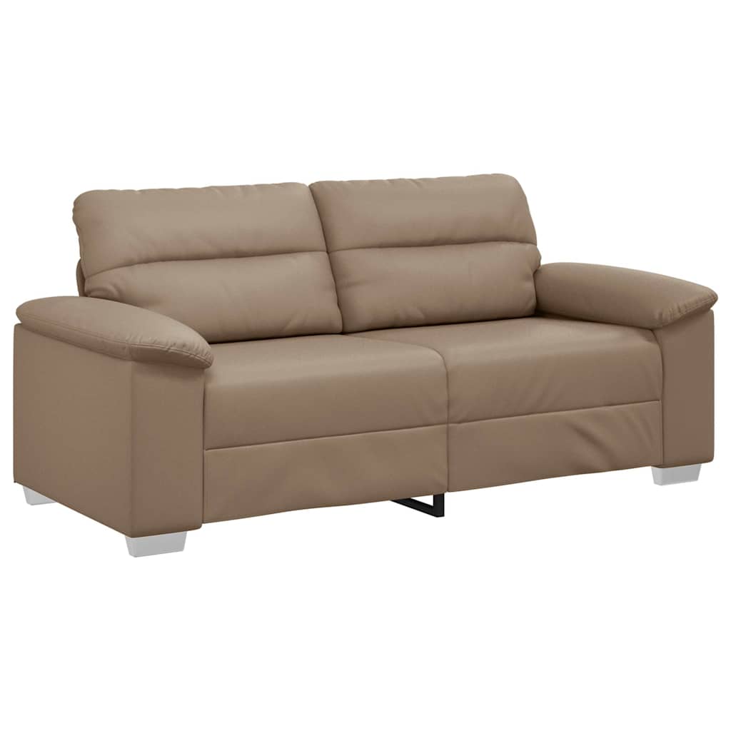 vidaXL Διθέσιος Καναπές Cappuccino 180x81x84 εκ. από Συνθετικό Δέρμα