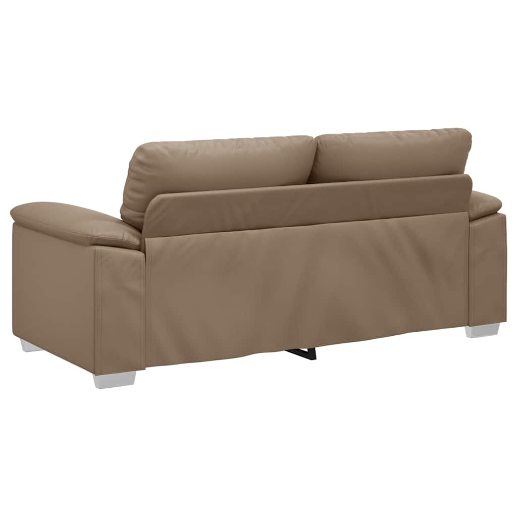 vidaXL Διθέσιος Καναπές Cappuccino 180x81x84 εκ. από Συνθετικό Δέρμα