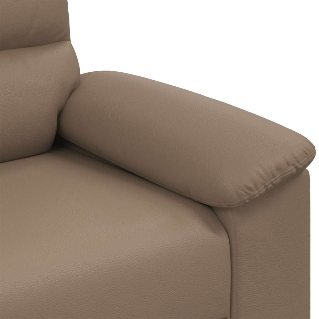vidaXL Διθέσιος Καναπές Cappuccino 180x81x84 εκ. από Συνθετικό Δέρμα