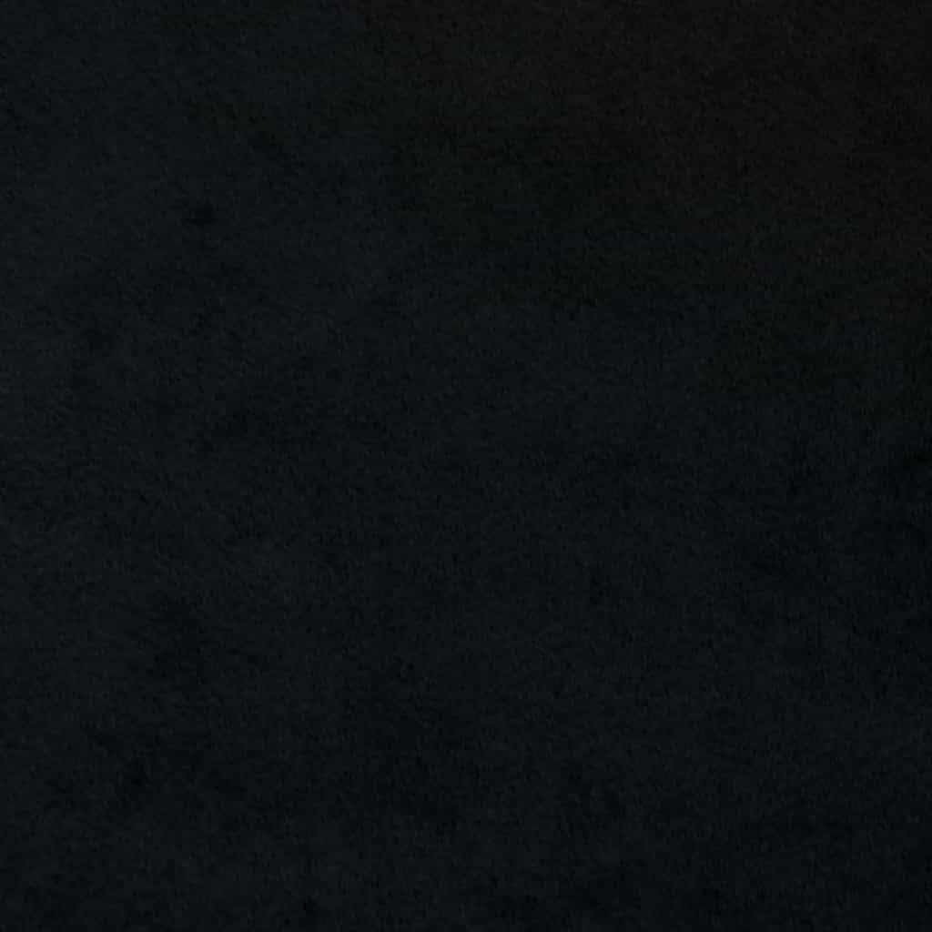 Curtains Blackout vidaXL με Eyelets 2 τεμαχίων Μαύρο Βελούδο