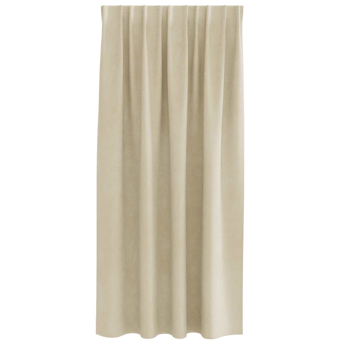 vidaXL Κουρτίνες συσκότισης 2 τμχ. Κρεμ 140 x 175 cm Βελούδο