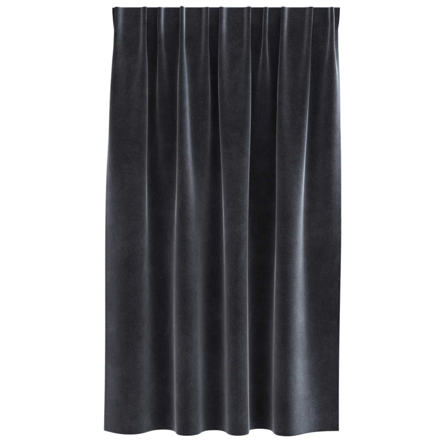 vidaXL Κουρτίνες 2 τμχ. Σκούρο Γκρι 140 x 140 cm Βελούδο