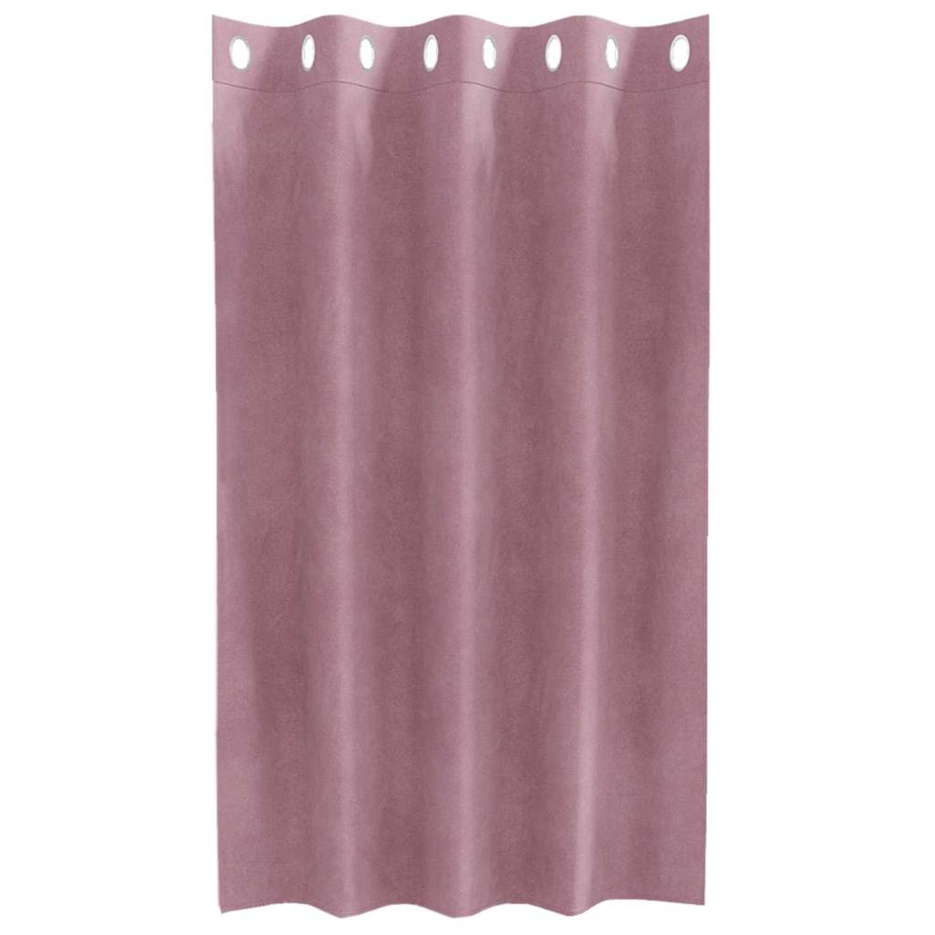 vidaXL Κουρτίνες συσκότισης 2 τμχ. Σκούρο ροζ 140 x 140 cm Βελούδο