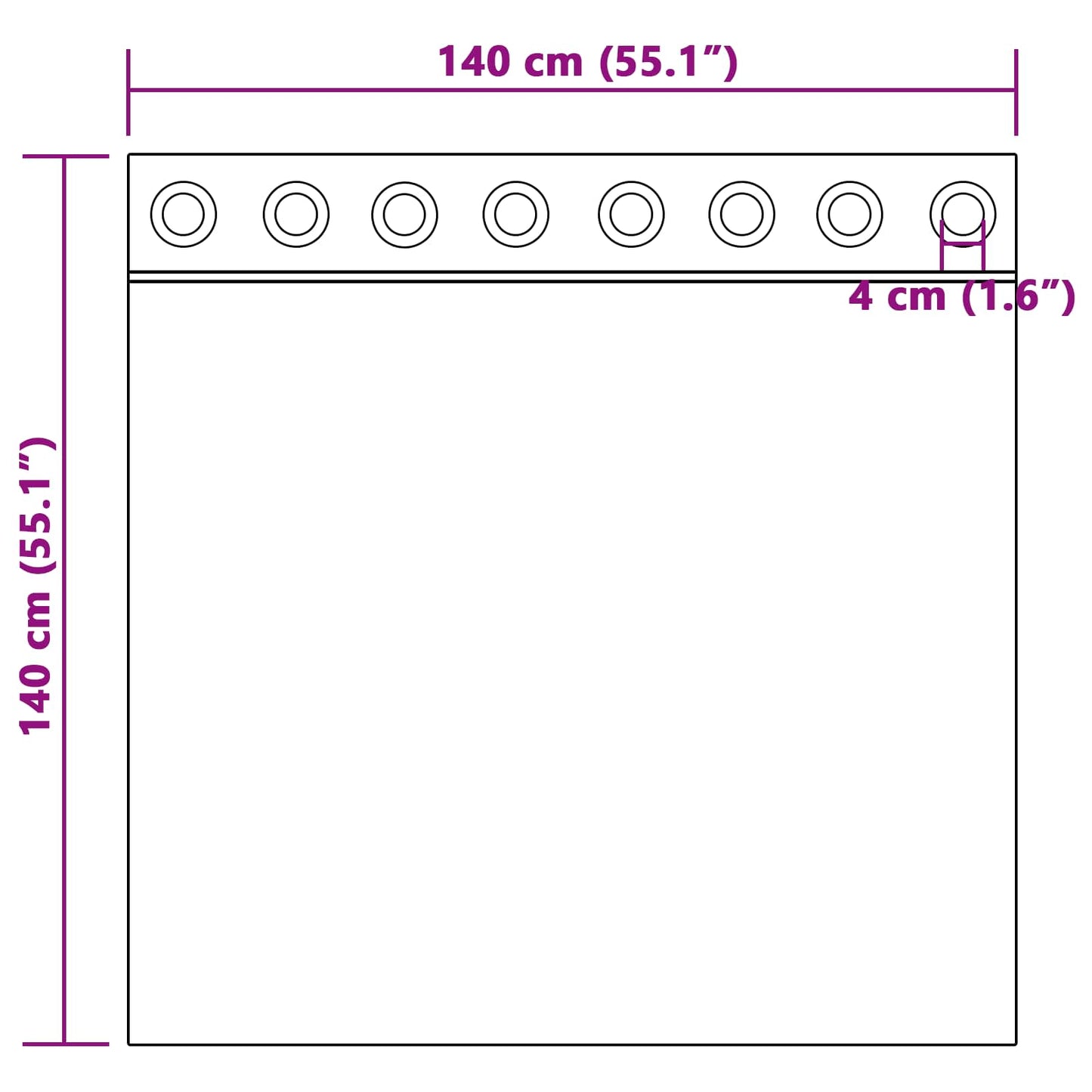 vidaXL Κουρτίνες συσκότισης 2 τμχ. Κόκκινο 140 x 140 cm Βελούδο