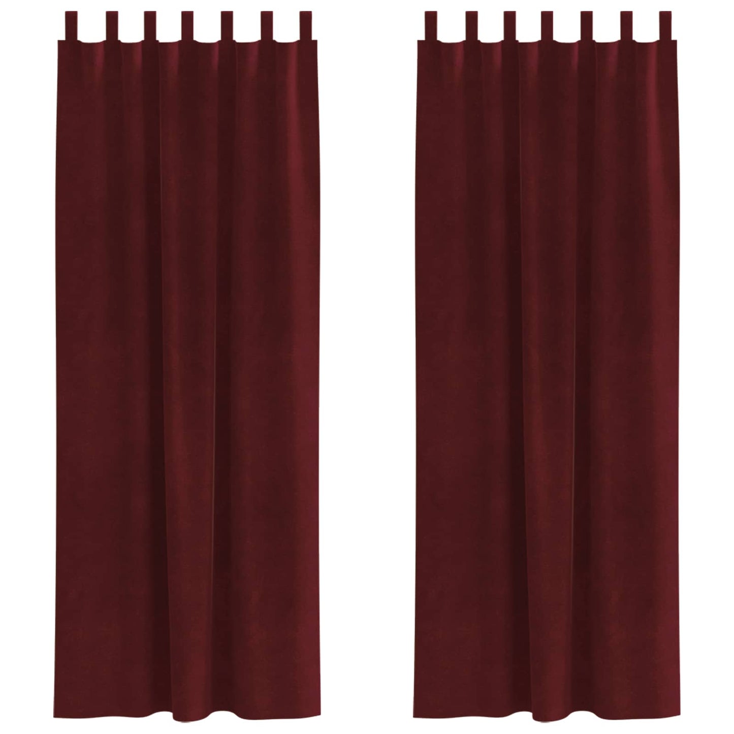 vidaXL Κουρτίνες συσκότισης 2 τμχ. Κόκκινο 140 x 245 cm Βελούδο