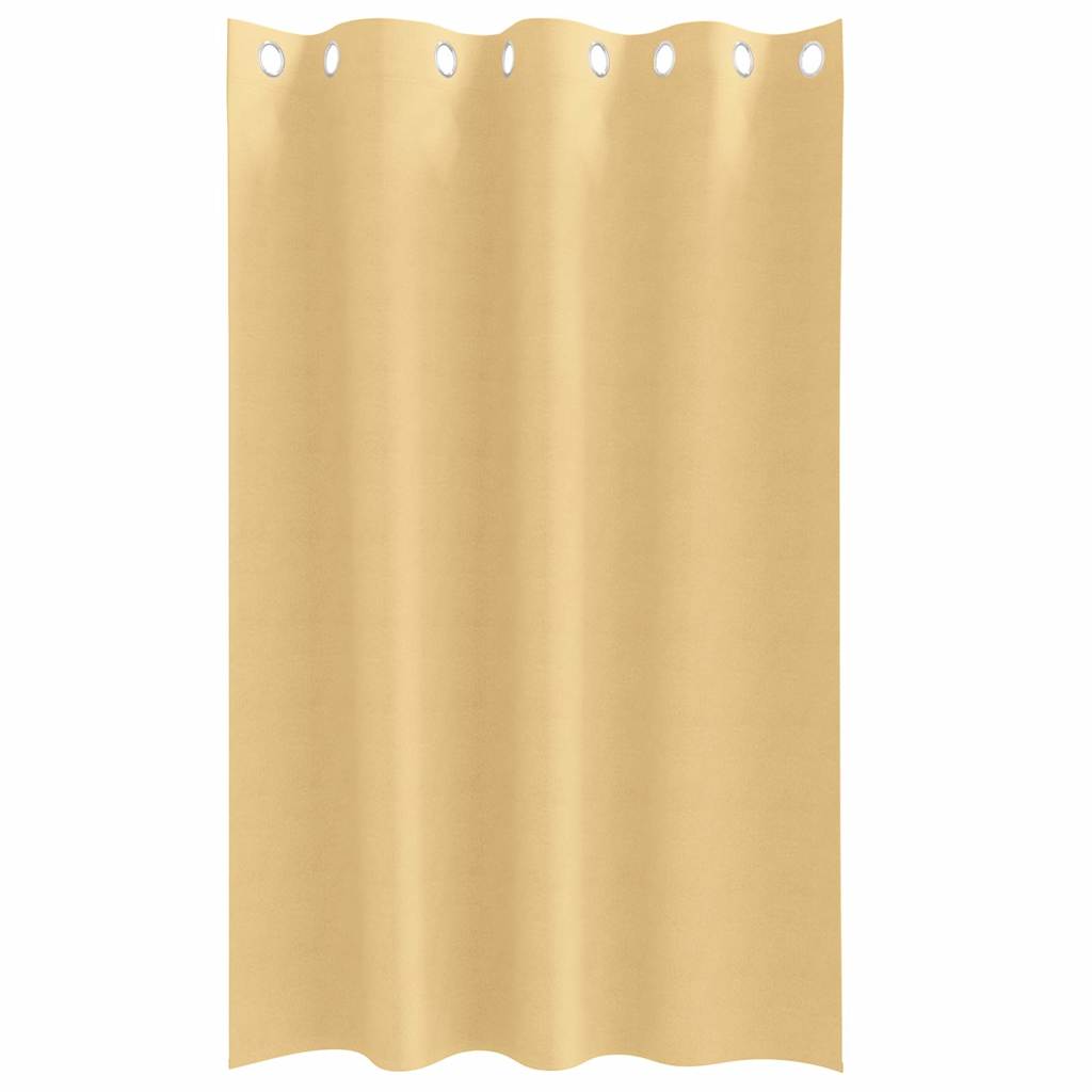 vidaXL Κουρτίνες με κουρτίνες 2 pcs Μπεζ 175 x 140 εκ. Πολυεστέρας