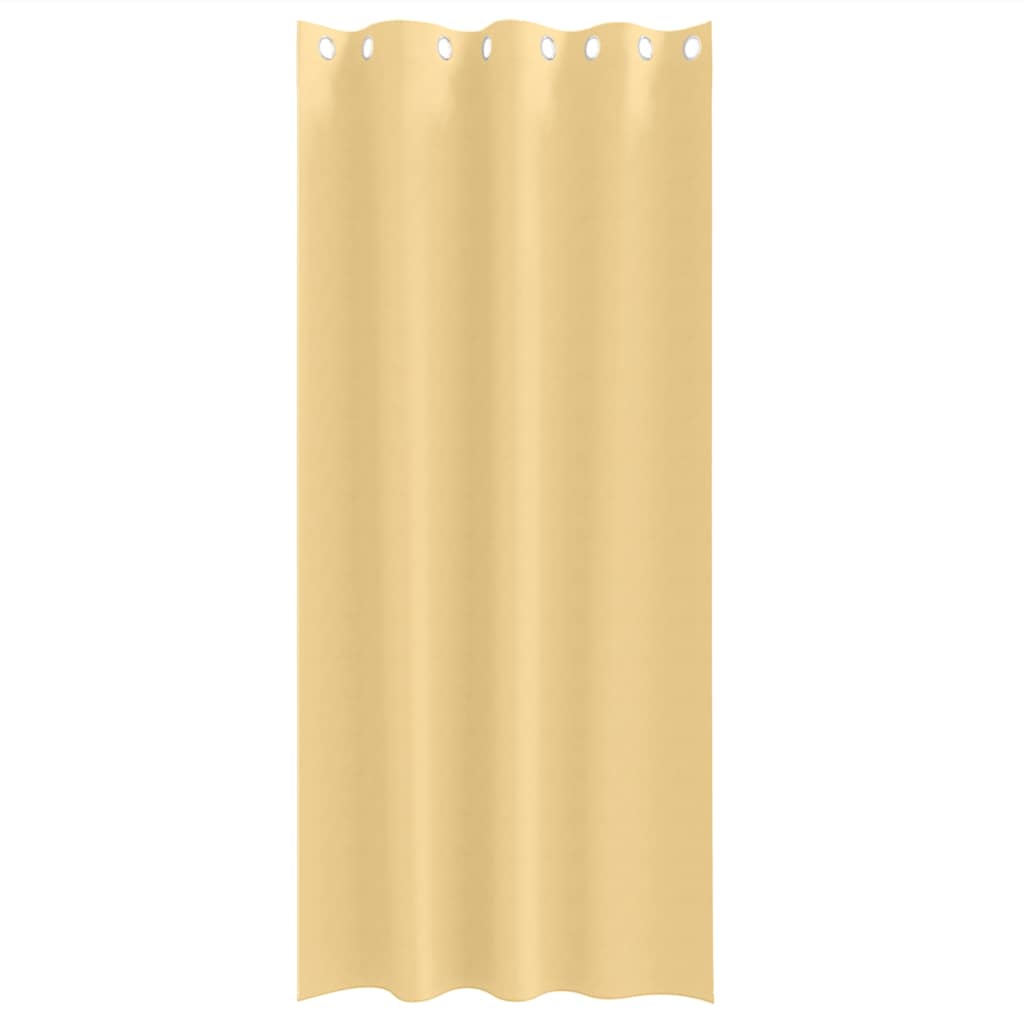 vidaXL Κουρτίνες με κουρτίνες 2 pcs Μπεζ 245 x 140 εκ. Πολυεστέρας
