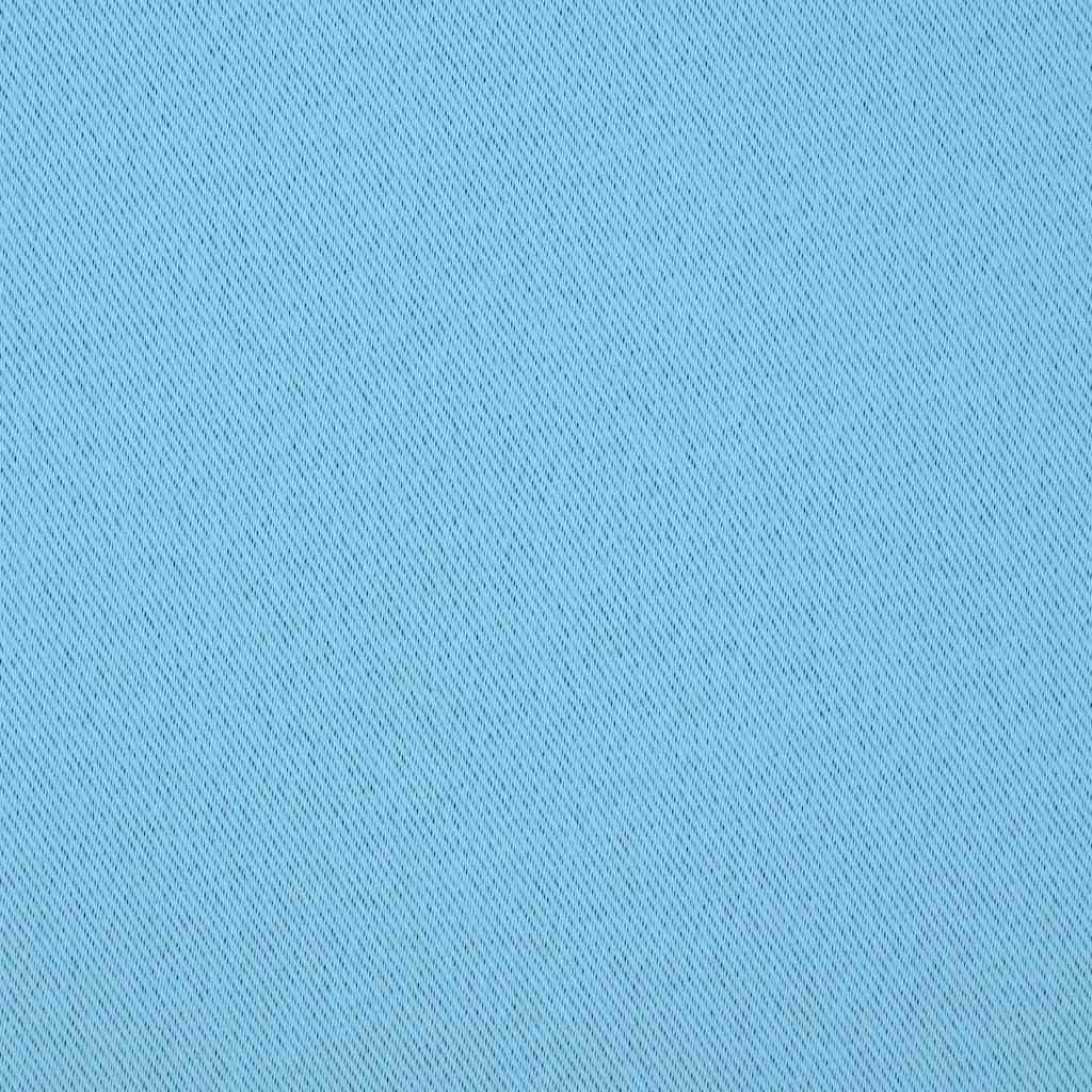 vidaXL Κουρτίνες με κουρτίνες 2 pcs Γαλάζιο 245 x 140 εκ. Πολυεστέρας