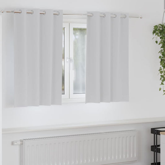 vidaXL Κουρτίνες 2 pcs Ανοιχτό Γκρι 140 x 140 cm Πολυεστέρας