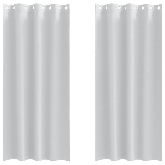 vidaXL Κουρτίνες 2 pcs Ανοιχτό Γκρι 225 x 140 εκ. Πολυεστέρας