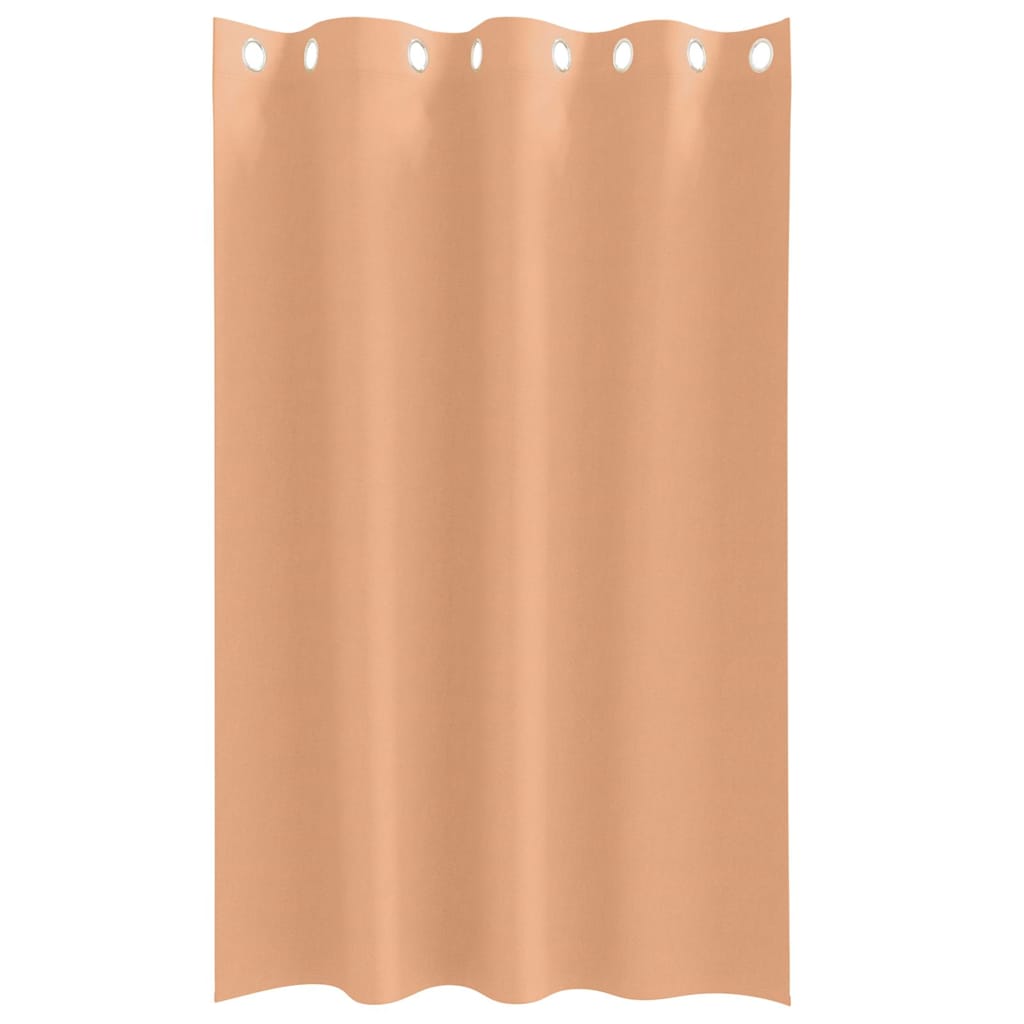 vidaXL Κουρτίνες 2 pcs Ανοιχτό καφέ 175 x 140 εκ. Πολυεστέρας