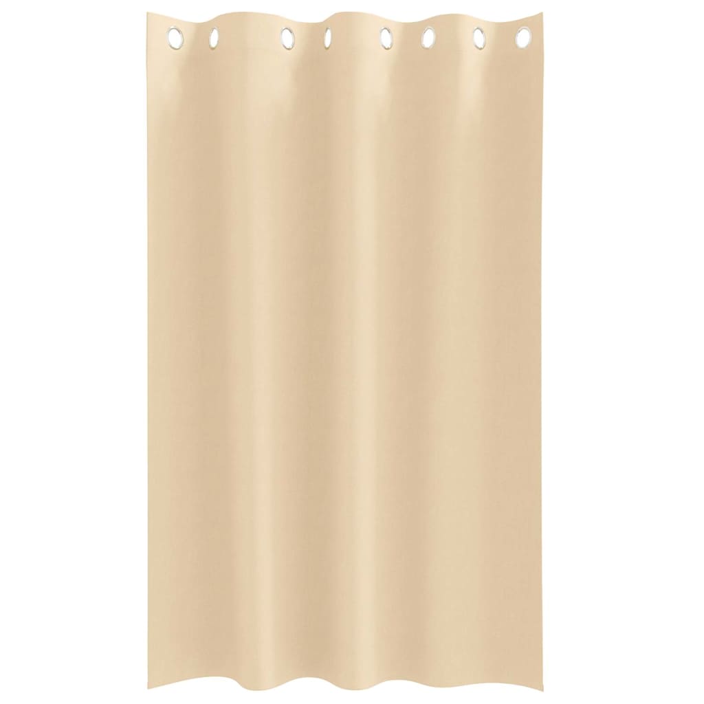 vidaXL Κουρτίνες με κουρτίνες 2 pcs Κρεμ 175 x 140 εκ. Πολυεστέρας