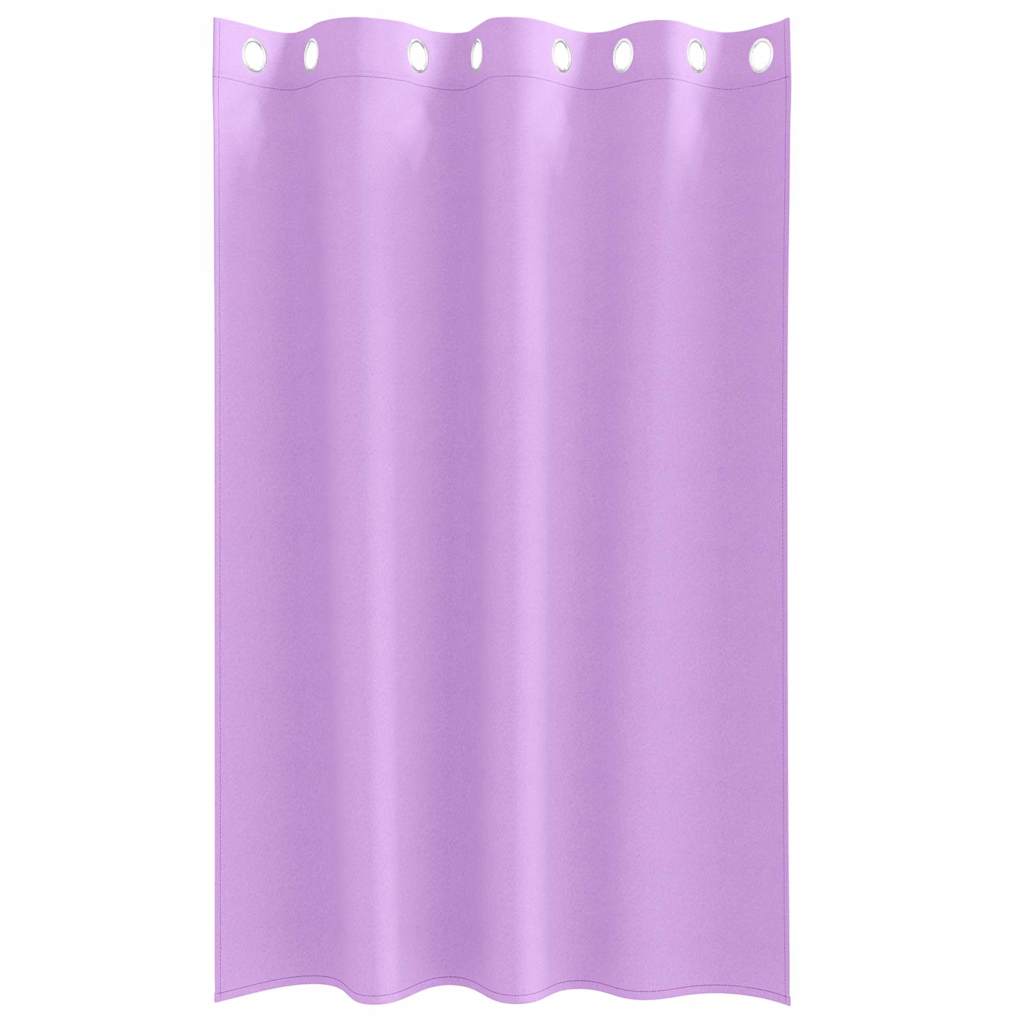 vidaXL Κουρτίνες με κουρτίνες 2 pcs Μοβ 175 x 140 εκ. Πολυεστέρας