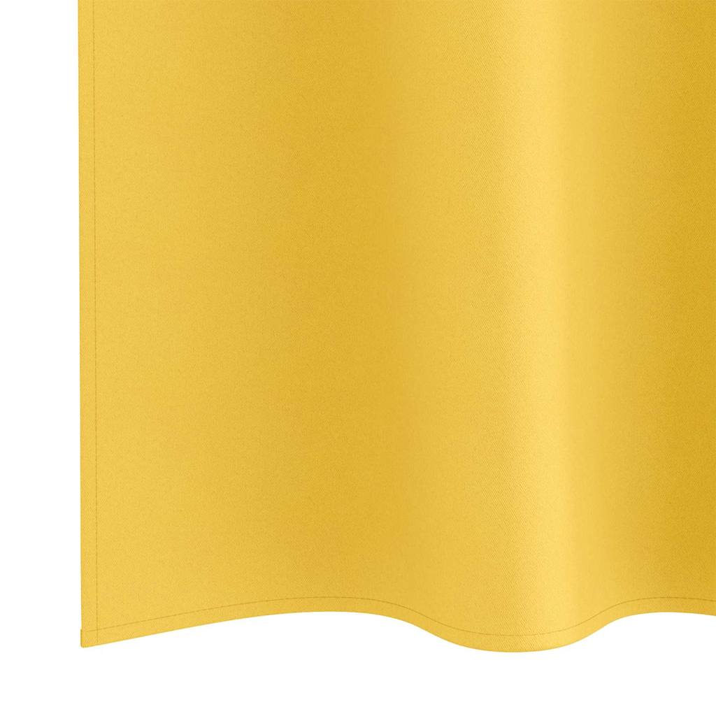 vidaXL Κουρτίνες 2 pcs κίτρινο μουσταρδί 260 x 140 εκ. Πολυεστέρας