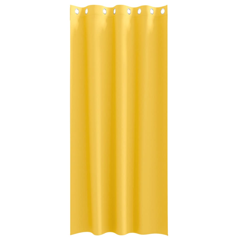 vidaXL Κουρτίνες 2 pcs κίτρινο μουσταρδί 260 x 140 εκ. Πολυεστέρας