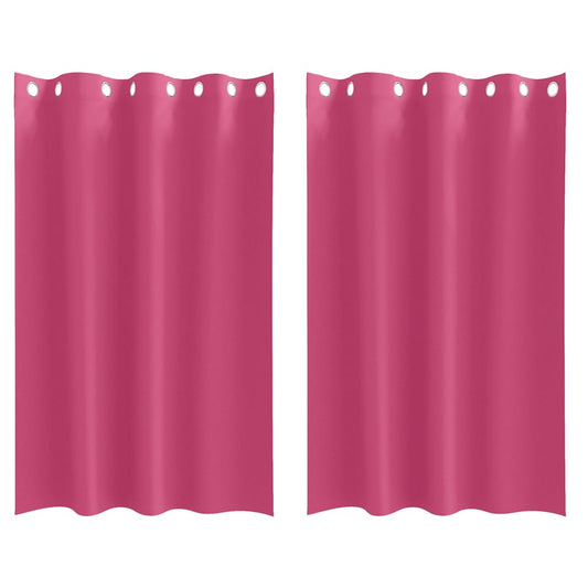 vidaXL Κουρτίνες 2 pcs Φωτεινό Ροζ 175 x 140 εκ. Πολυεστέρας