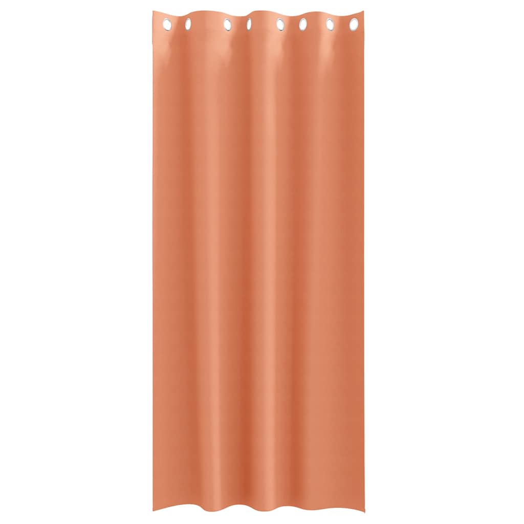 vidaXL Κουρτίνες με κουρτίνες 2 pcs Τερακότα 225 x 140 εκ. Πολυεστέρας