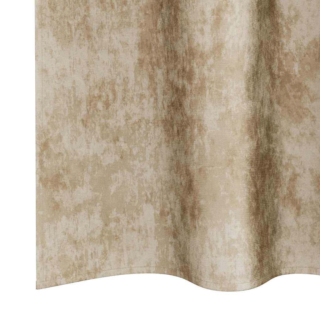 vidaXL κουρτίνες Velvet 2 τμχ με τσιμπίδες Κρεμ 260x140 εκ.