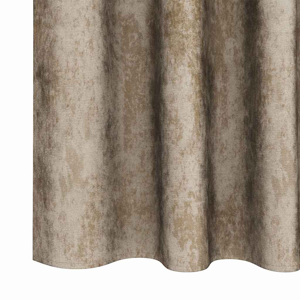 vidaXL κουρτίνες 2 τεμ με τρύπες σαμπάνια 140x140 εκ
