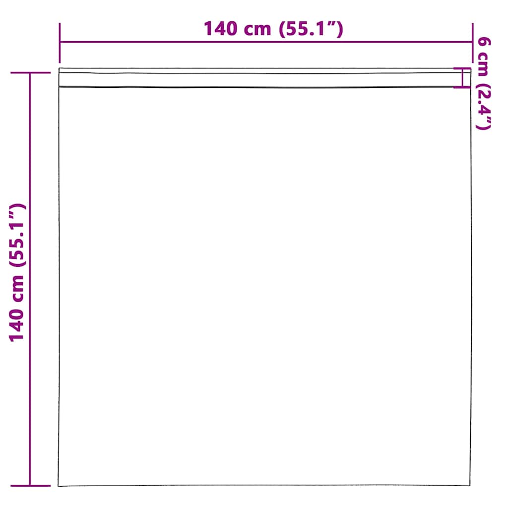 vidaXL κουρτίνες 2 τεμ με τρύπες σαμπάνια 140x140 εκ