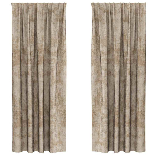 vidaXL Βελούδινες Κουρτίνες 2 τμχ. Μπρονζέ 245 x 140 εκ. Βελούδο