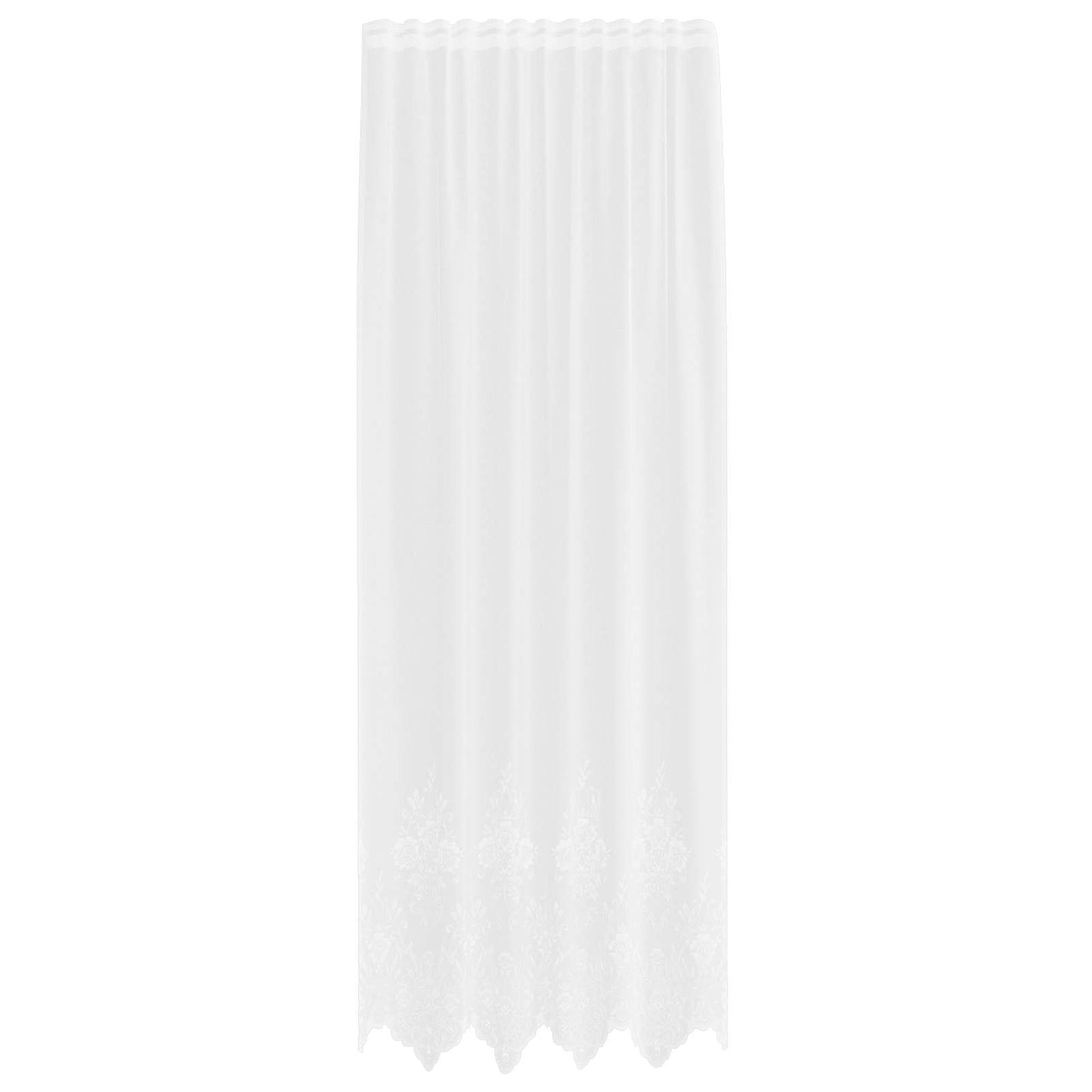 vidaXL Κουρτίνα Δαντέλας Λευκό 300 x 150 cm Πολυεστέρας