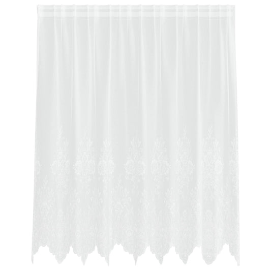 vidaXL Κουρτίνα Δαντέλας με κουρτίνες Λευκό 160 x 200 cm Πολυεστέρας