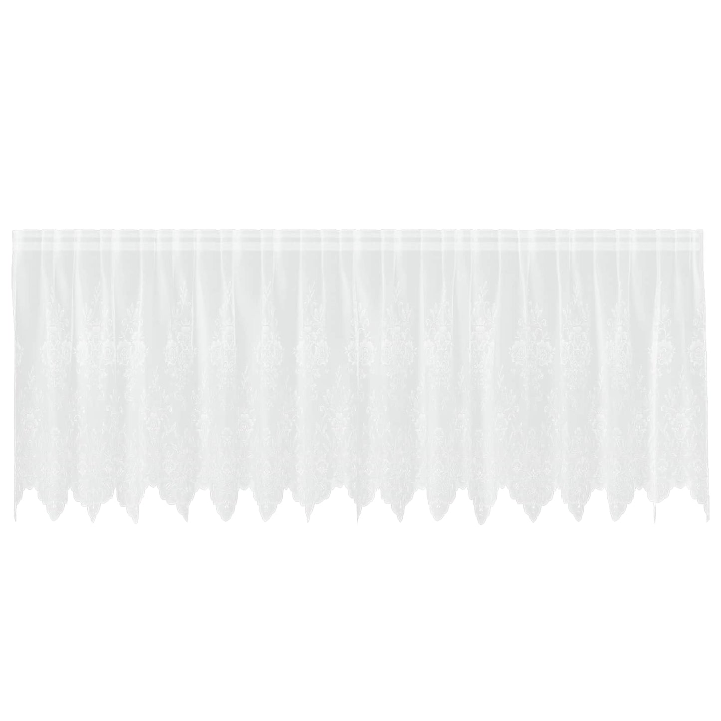 vidaXL Κουρτίνα Δαντέλας Λευκό 120 x 400 cm Πολυεστέρας