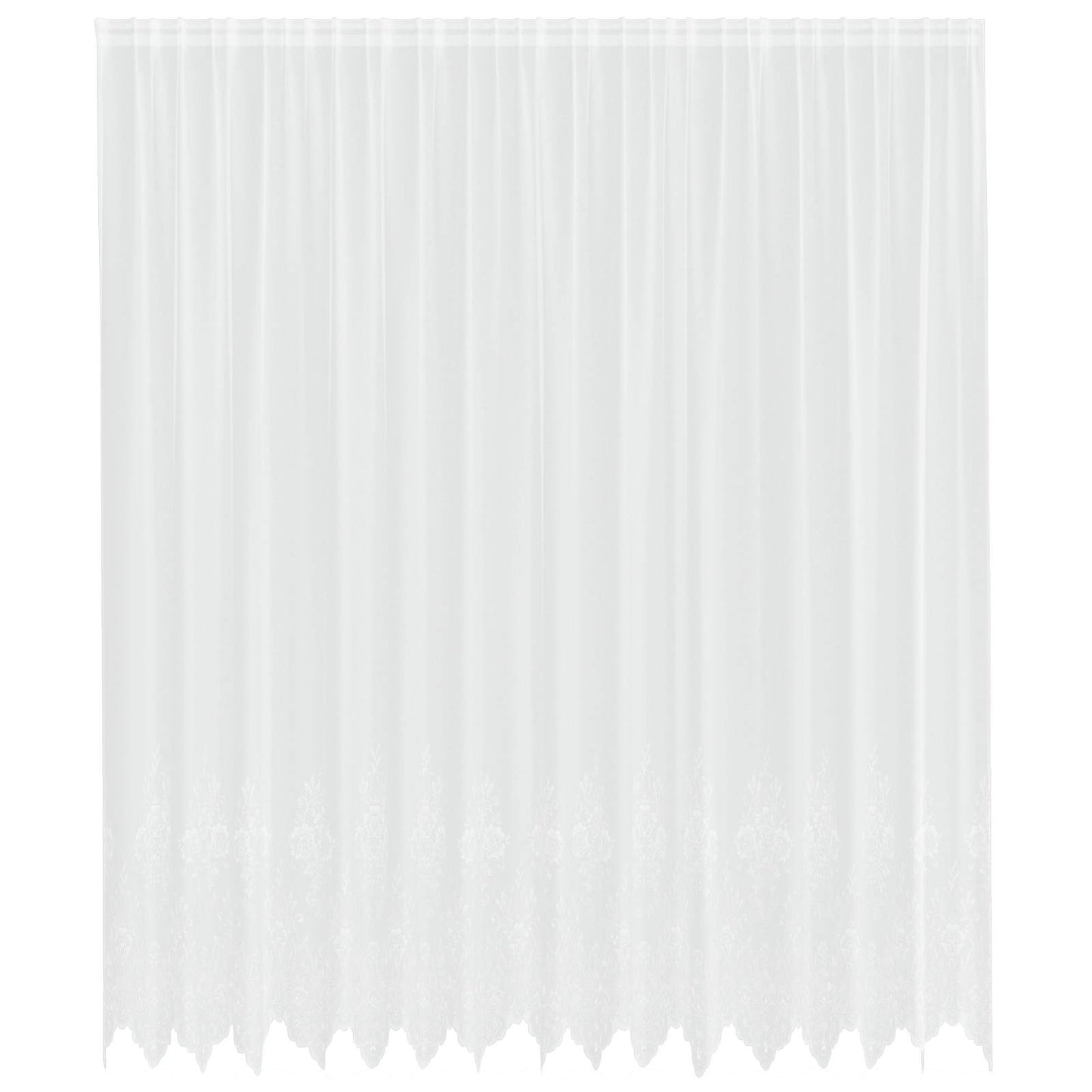 vidaXL Κουρτίνα Δαντέλας με κουρτίνες Λευκό 300 x 400 cm Πολυεστέρας