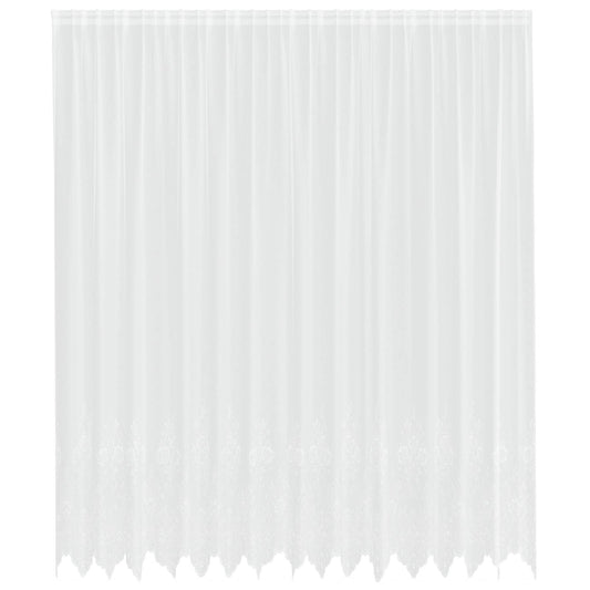 vidaXL Κουρτίνα Δαντέλας με κουρτίνες Λευκό 300 x 400 cm Πολυεστέρας
