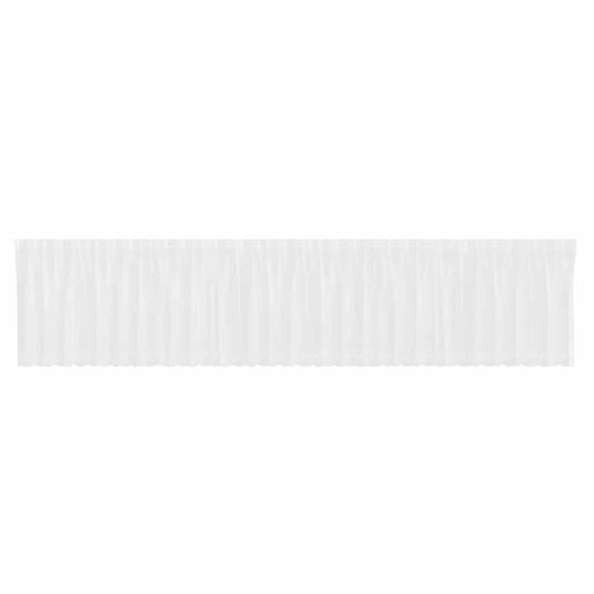 vidaXL Κουρτίνες με κουρτίνες Floral Λευκό 750 x 120 εκ. Πολυεστέρας