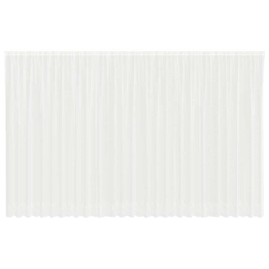 vidaXL Κουρτίνες με κουρτίνες Λευκό 750 x 280 εκ. Πολυεστέρας