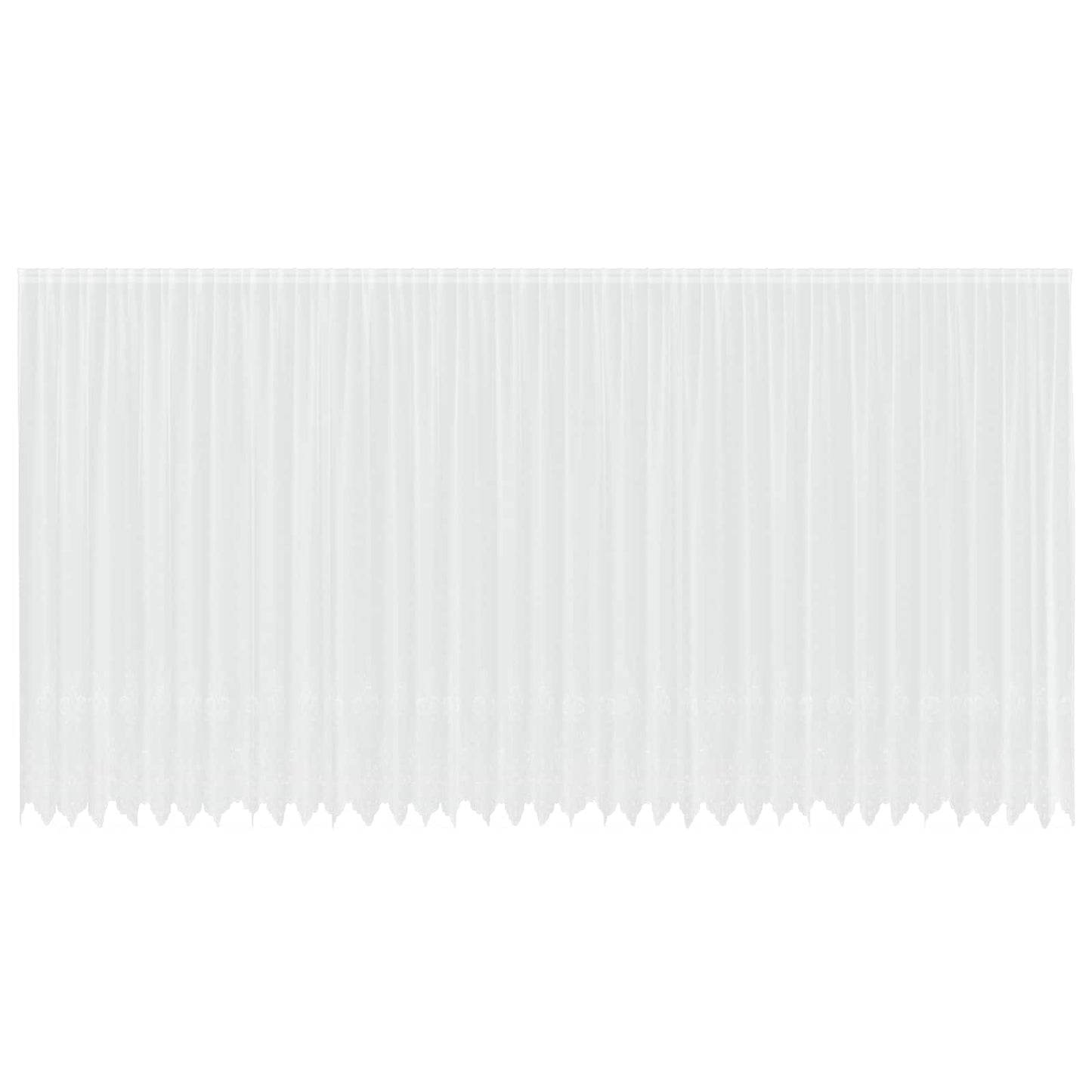 vidaXL Κουρτίνα Δαντέλας με κουρτίνες Λευκό 300 x 900 cm Πολυεστέρας