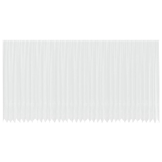 vidaXL Κουρτίνα Δαντέλας με κουρτίνες Λευκό 300 x 900 cm Πολυεστέρας
