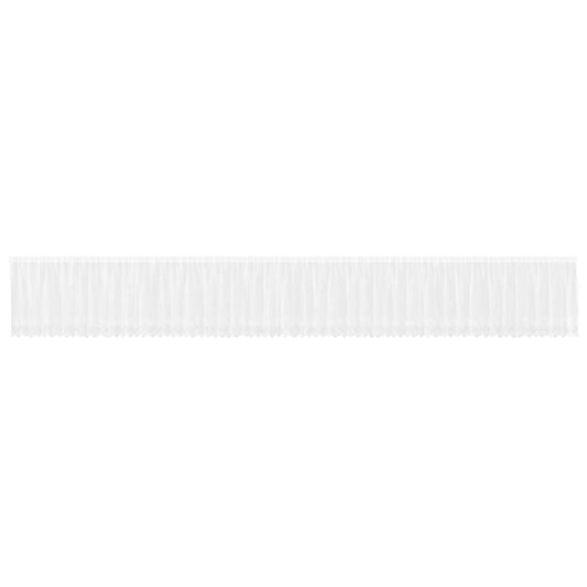 vidaXL Κουρτίνες με κουρτίνες Floral Λευκό 1200 x 100 εκ. Πολυεστέρας