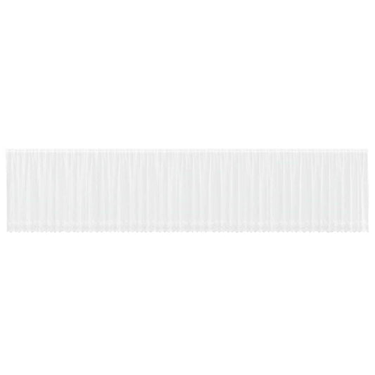 vidaXL Κουρτίνες με κουρτίνες Floral Λευκό 1200 x 140 cm Πολυεστέρας