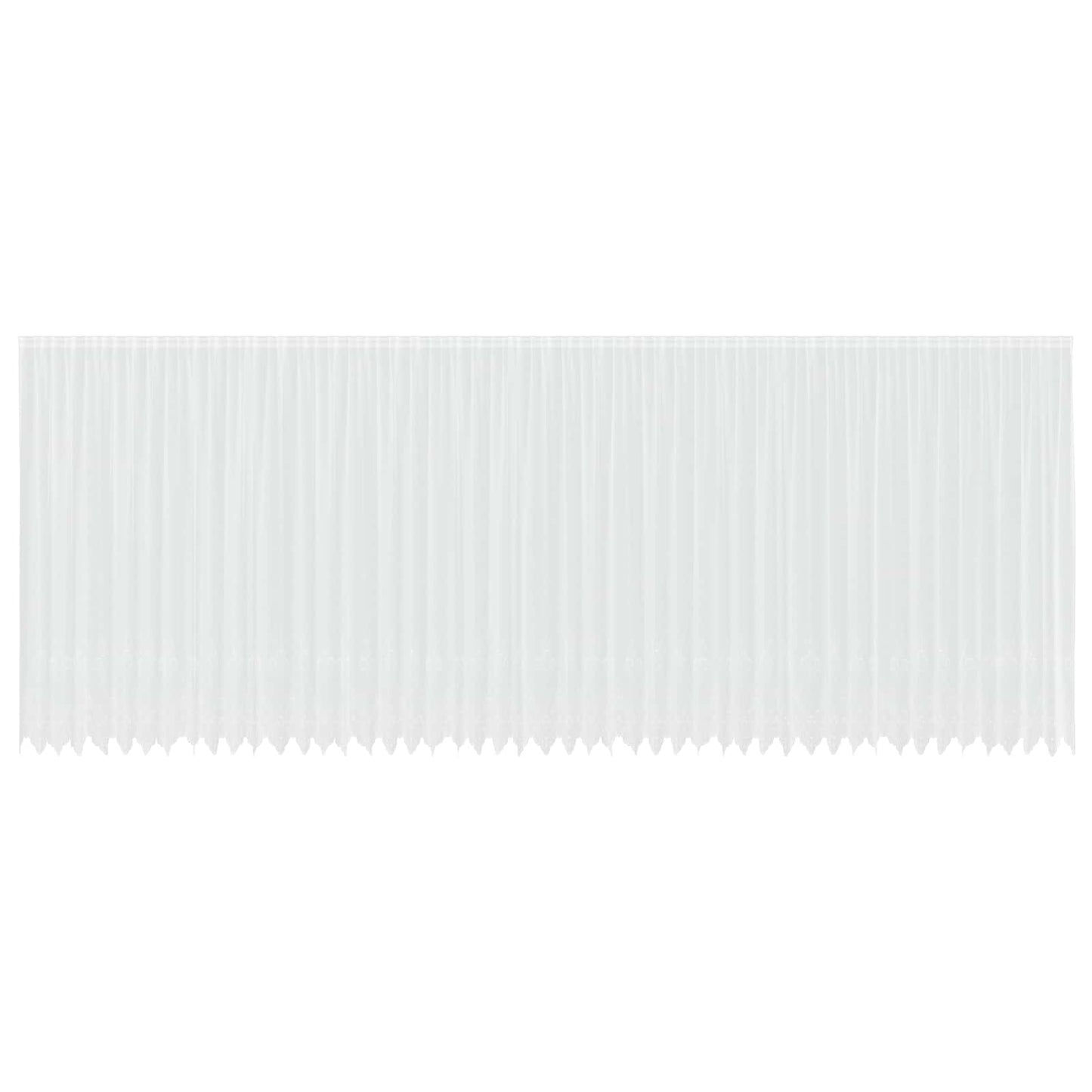 vidaXL Κουρτίνα Δαντέλας με κουρτίνες Λευκό 260 x 1200 εκ Πολυεστέρας