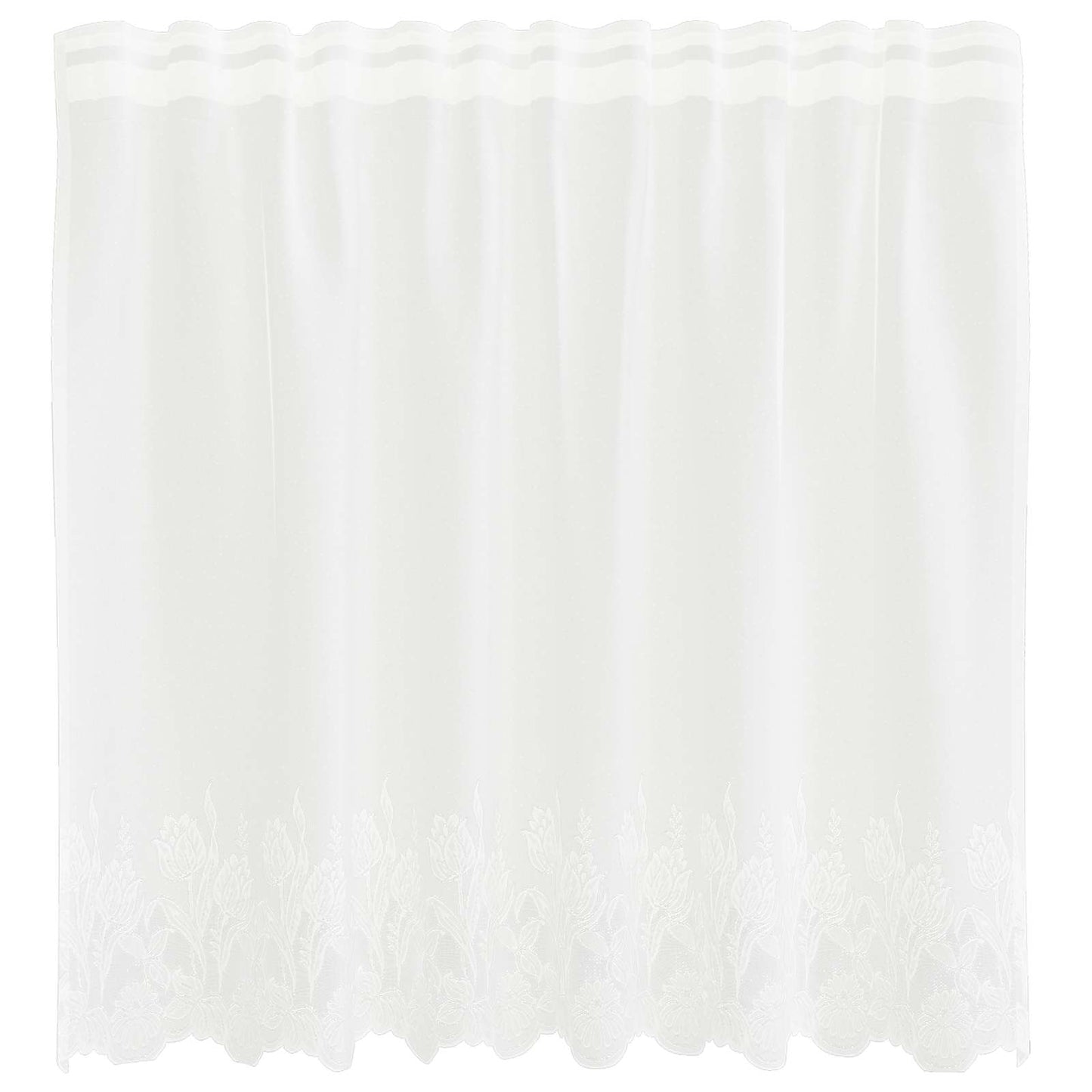 vidaXL Κουρτίνες με κουρτίνες Λευκό 150 x 80 cm Πολυεστέρας