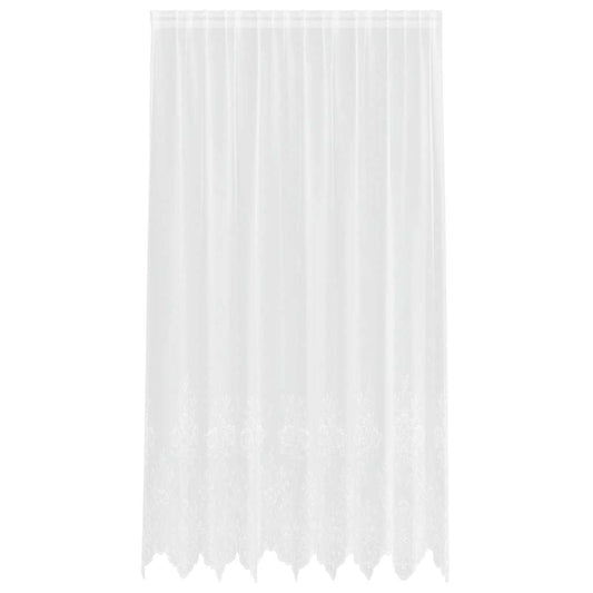 vidaXL Κουρτίνες με κουρτίνες Floral Λευκό 200 x 240 cm Πολυεστέρας