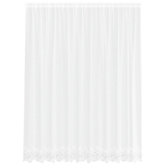 vidaXL Κουρτίνα Δαντέλας Λευκό 220 x 300 cm Πολυεστέρας