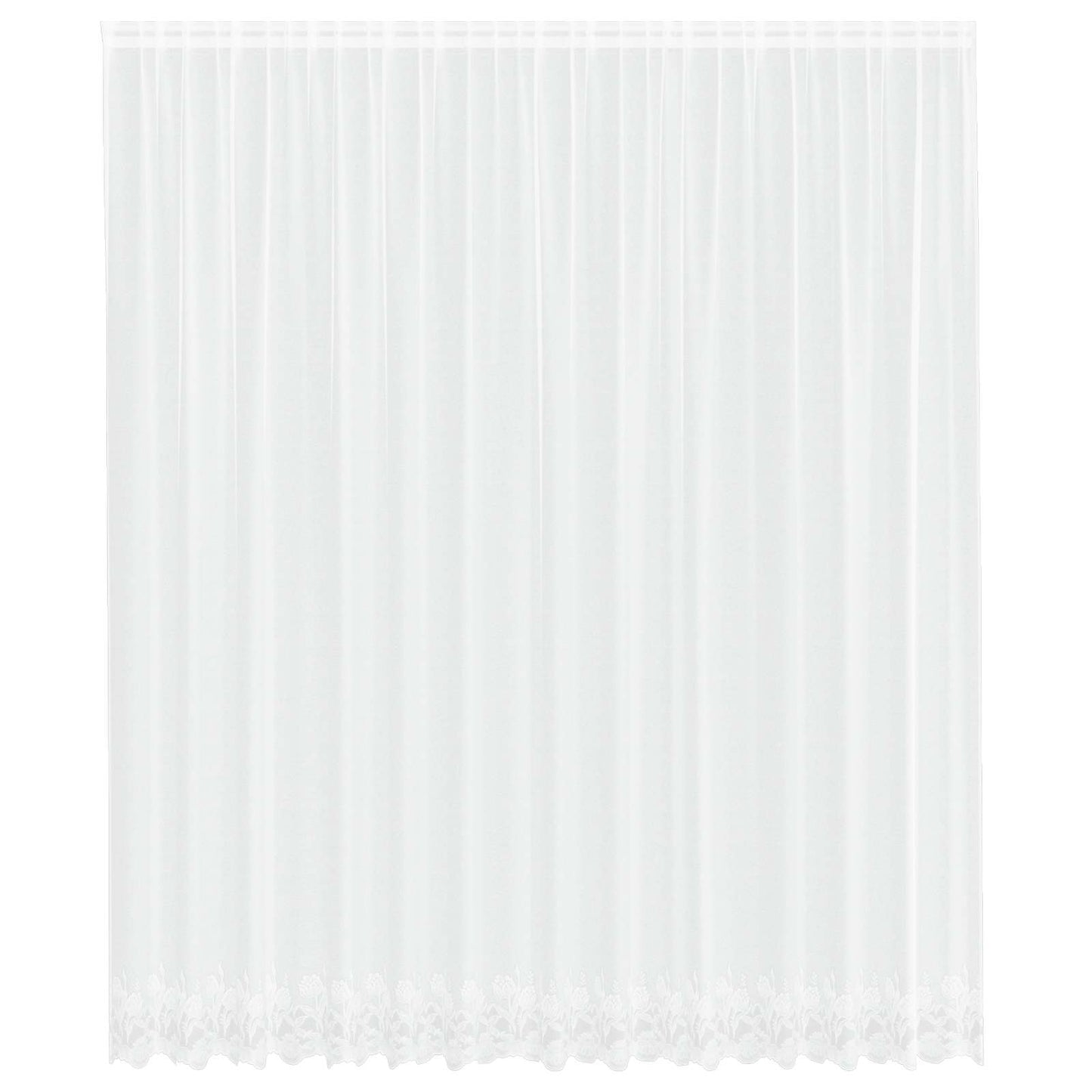 vidaXL Κουρτίνες με κουρτίνες Λευκό 500x100cm Πολυεστέρας