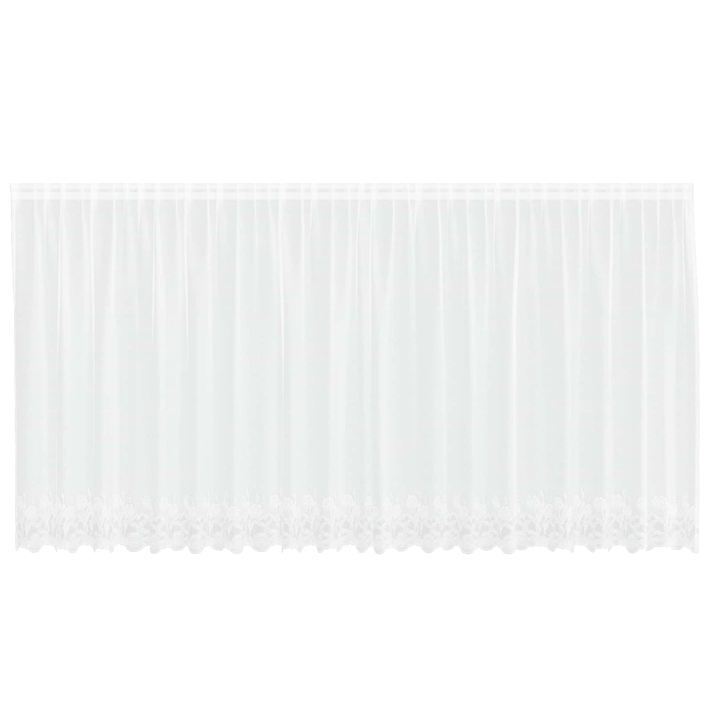 vidaXL Κουρτίνες με κουρτίνες Λευκό 500x100cm Πολυεστέρας